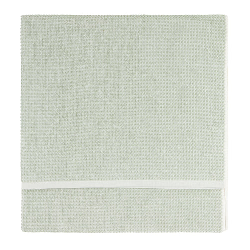 Hebden Textured Waffle Towels Bay Green