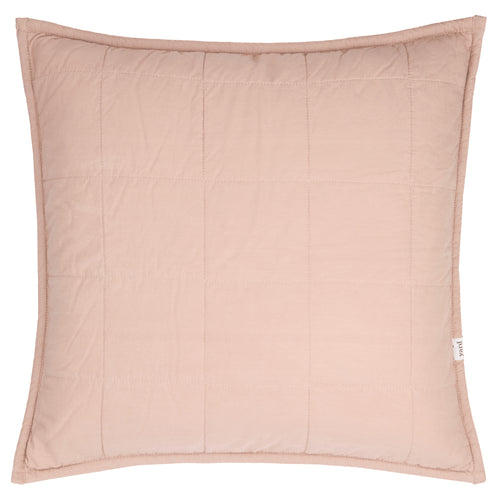 Hebden Quilted Washed Cotton Cushion Cotta