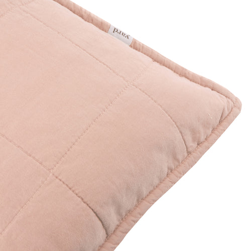 Hebden Quilted Washed Cotton Cushion Cotta