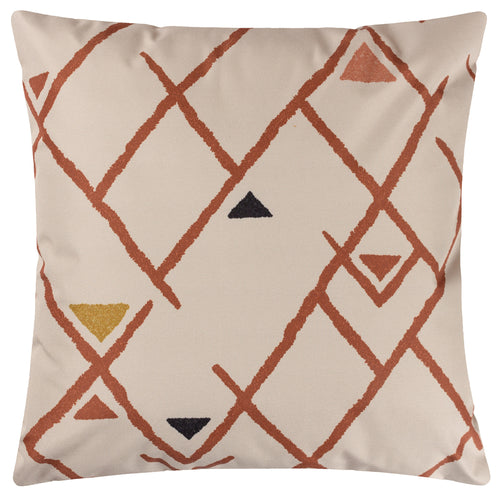 Geometric Red Cushions - Inka Outdoor Cushion Cover Brick furn.