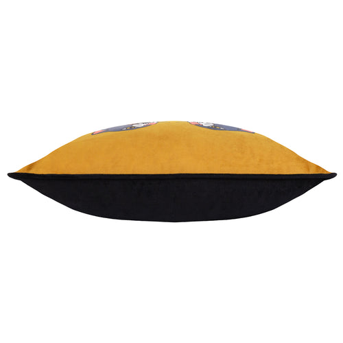 Abstract Black Cushions - Inked Wild Cushion Cover Gold/Black furn.