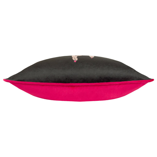 Abstract Black Cushions - Inked You Rock Cushion Cover Black/Pink furn.