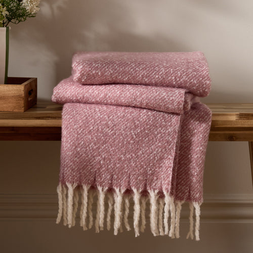 Plain Heather Throws - Isla Woven Tasselled Throw Heather Wylder