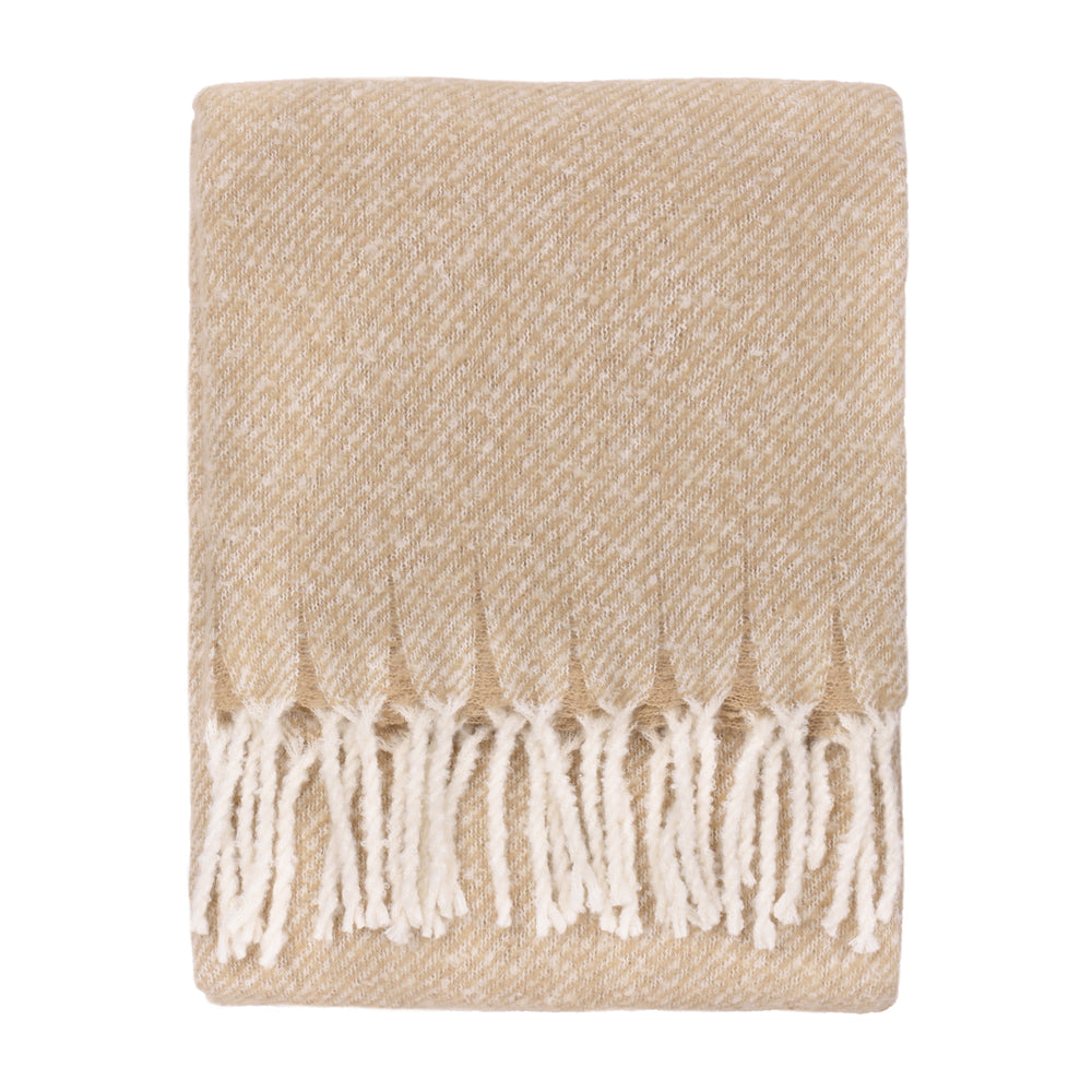Isla Woven Tasselled Throw Natural