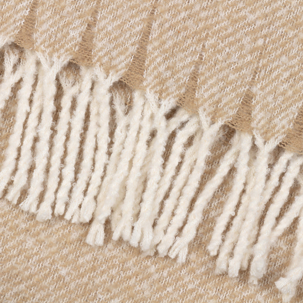 Isla Woven Tasselled Throw Natural