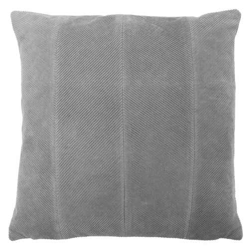 Plain Grey Cushions - Jagger Ribbed Corduroy Cushion Cover Grey furn.