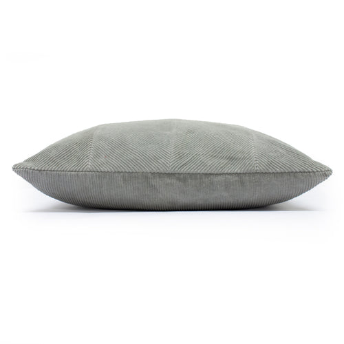 Plain Grey Cushions - Jagger Ribbed Corduroy Cushion Cover Grey furn.