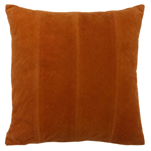 Plain Orange Cushions - Jagger Ribbed Corduroy Cushion Cover Rust Orange furn.