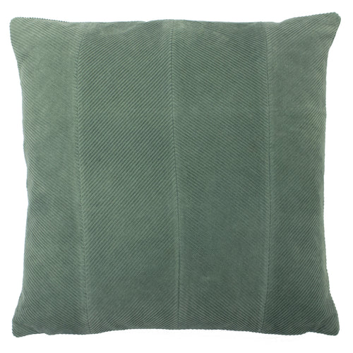 Plain Green Cushions - Jagger Ribbed Corduroy Cushion Cover Sage Green furn.