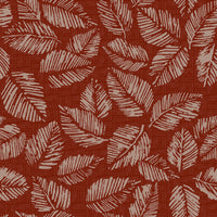 Floral Red M2M - Japandi Rust Floral Fabric Sample furn.