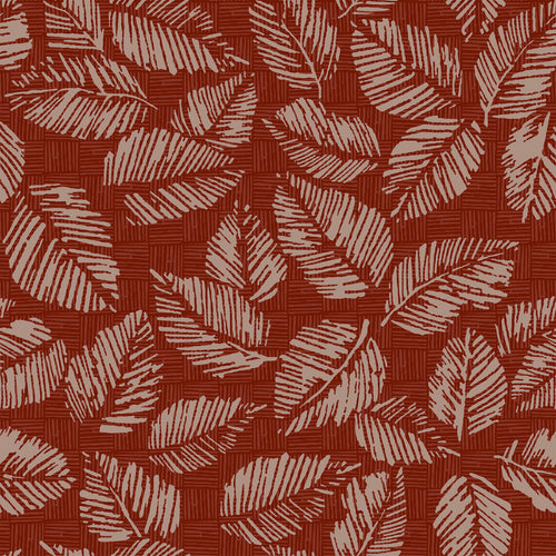 Floral Red M2M - Japandi Rust Floral Made to Measure Curtains furn.
