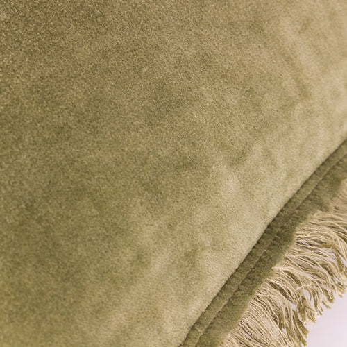 Plain Green Cushions - Jaye  Cushion Cover Moss Yard