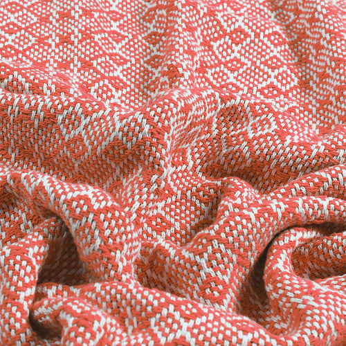 Striped Orange Throws - Jewel Herringbone Throw Orange furn.