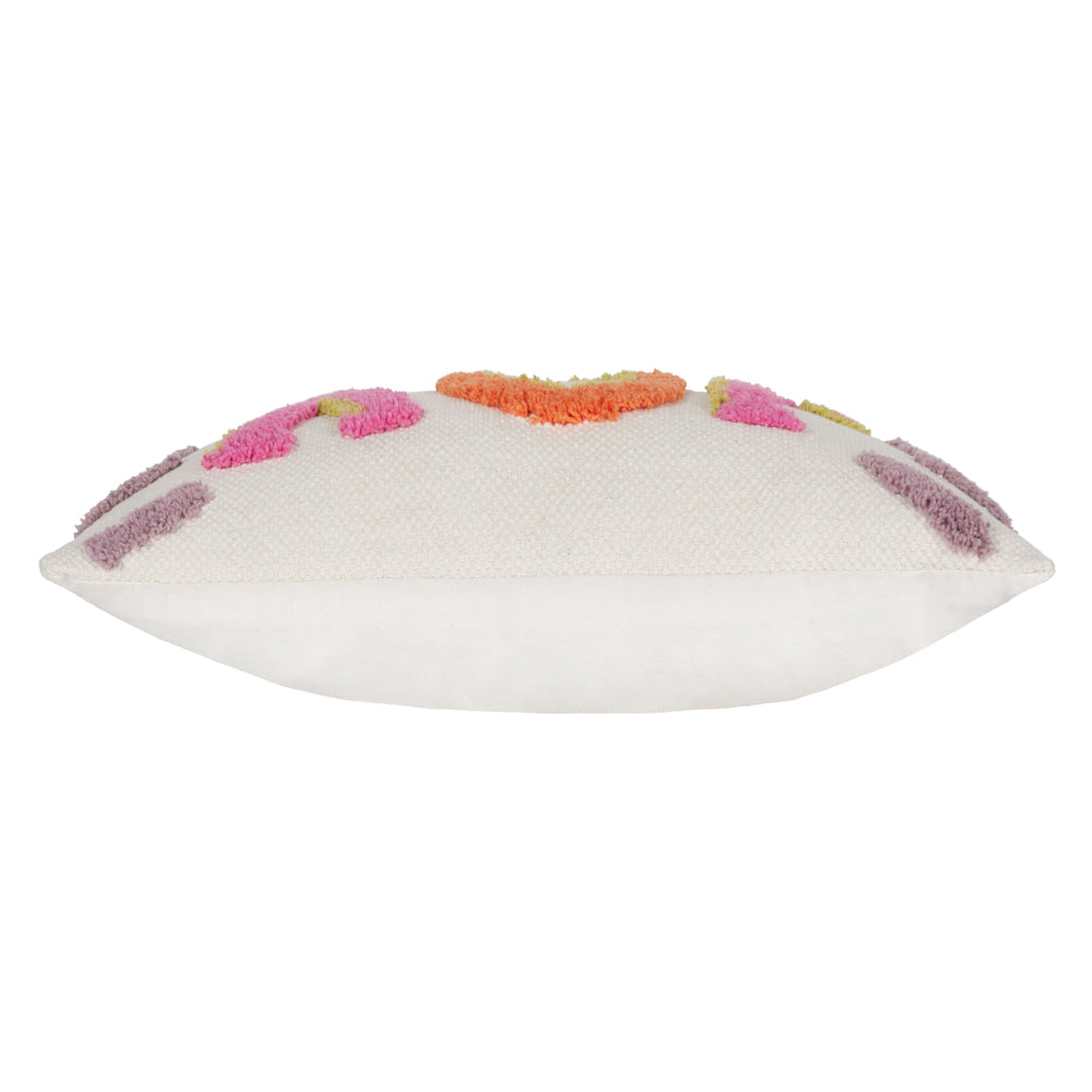 Joy Cotton Tufted Cushion Pink