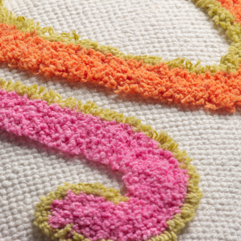 Joy Cotton Tufted Cushion Pink