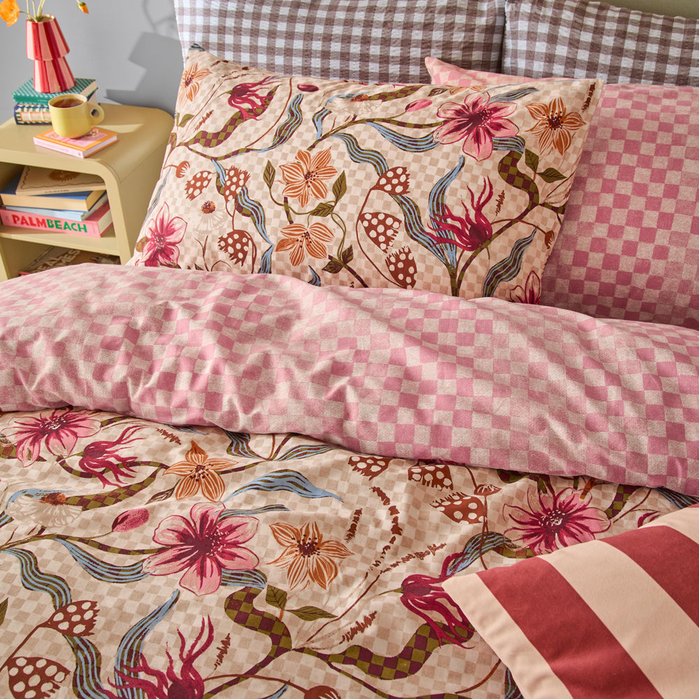 Juno Reversible Printed Duvet Cover Set Multicolour