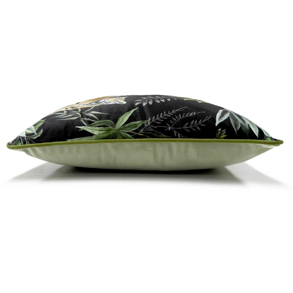 Jungle Tiger Cushion Black
