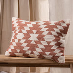 Yard Jura Woven Geometric Cushion Cover in Sienna