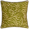 Wylder Jurong Tiger Chenille Cushion Cover in Moss