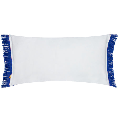 Geometric Blue Cushions - Kadie Outdoor/Indoor Woven Cushion Cover Cobalt furn.