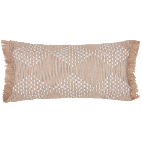 Geometric Beige Cushions - Kadie Outdoor/Indoor Woven Cushion Cover Natural furn.