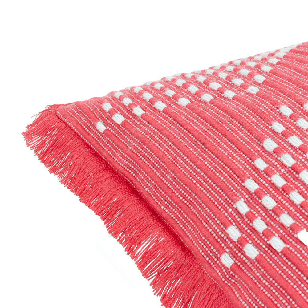 Kadie Outdoor/Indoor Woven Cushion Pink