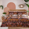 furn. Kaihalulu Floral Printed Reversible Duvet Cover Set in Cocoaberry