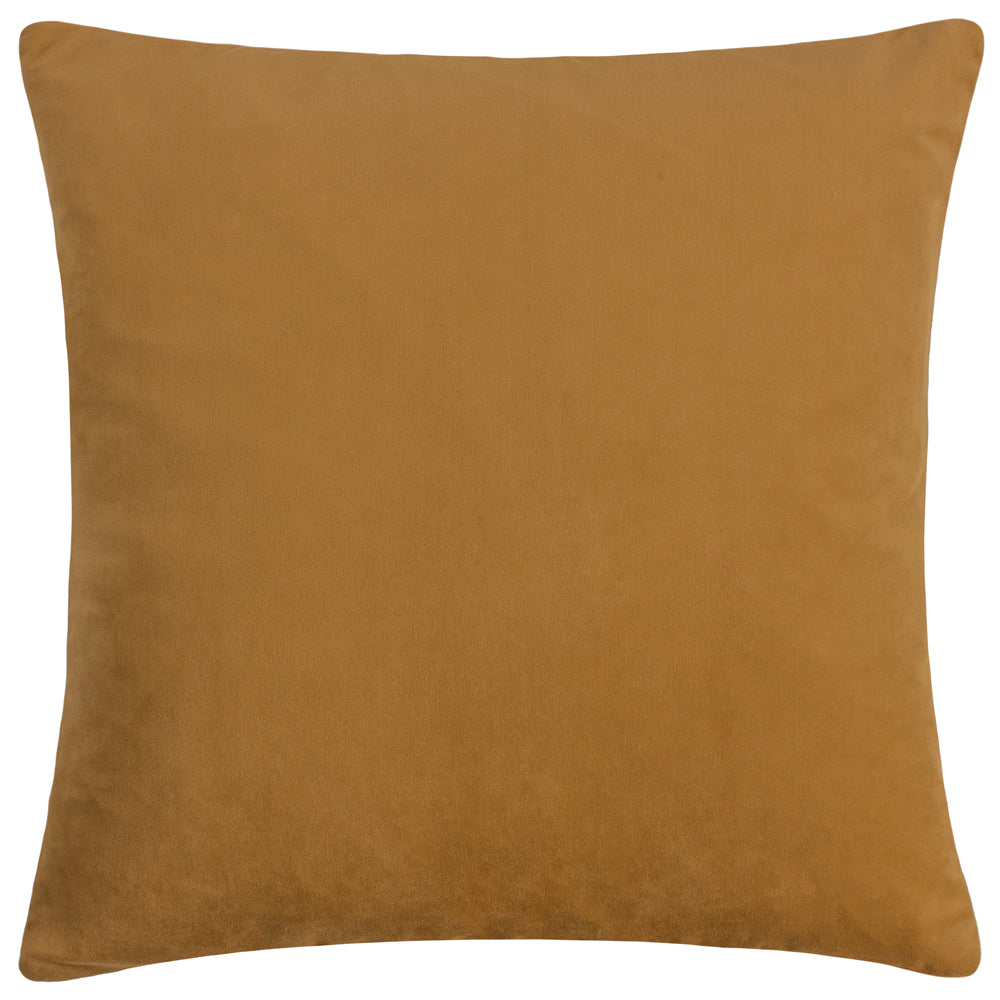 Kalho Geometric Velvet Cushion Pink/Ochre