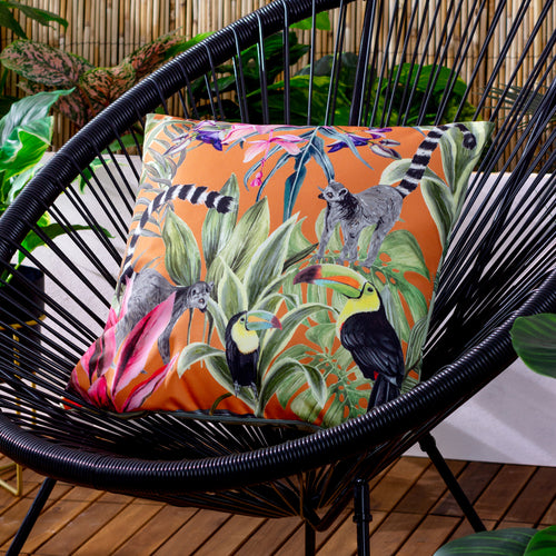 Animal Orange Cushions - Kali Animals Outdoor Cushion Cover Multicolour Wylder