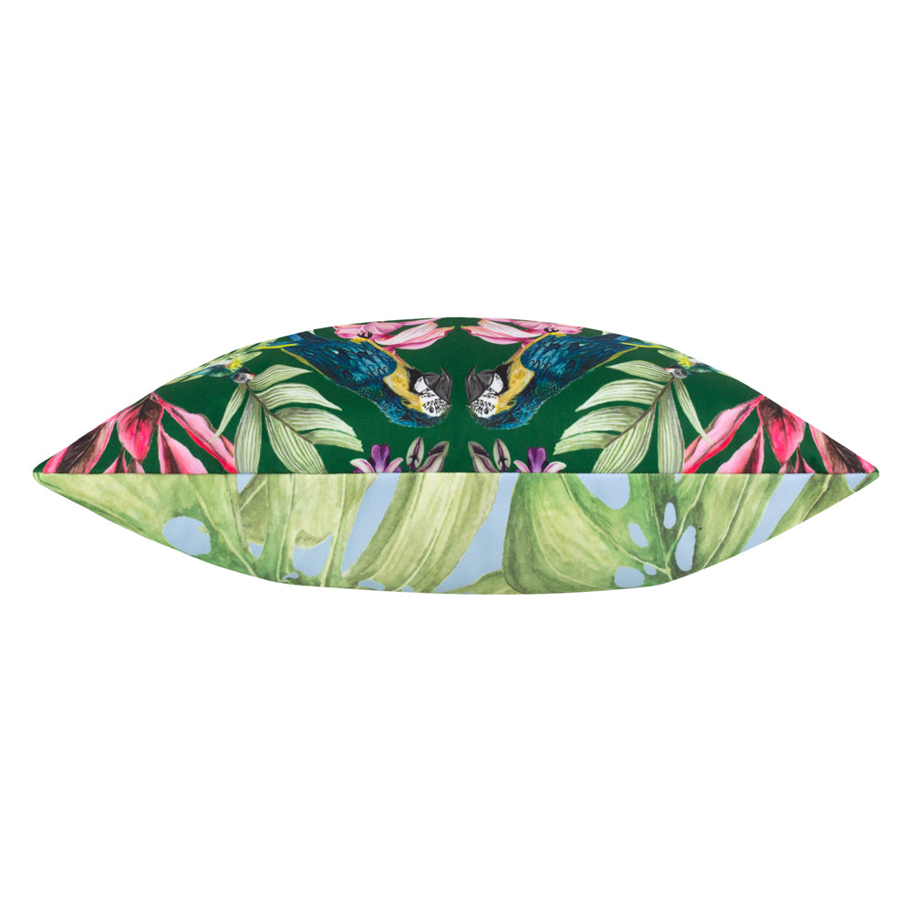 Kali Birds Outdoor Cushion Dark Green