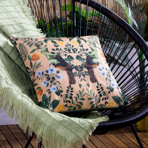 Animal Multi Cushions - Kali Mirrored Birds Outdoor Cushion Cover Multicolour Wylder