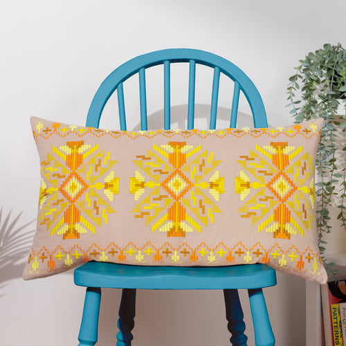 Geometric Yellow Cushions - Kalina  Cushion Cover Yellow furn.