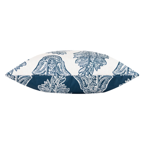 Abstract Blue Cushions - Kalindi Paisley Outdoor Cushion Cover Navy Paoletti