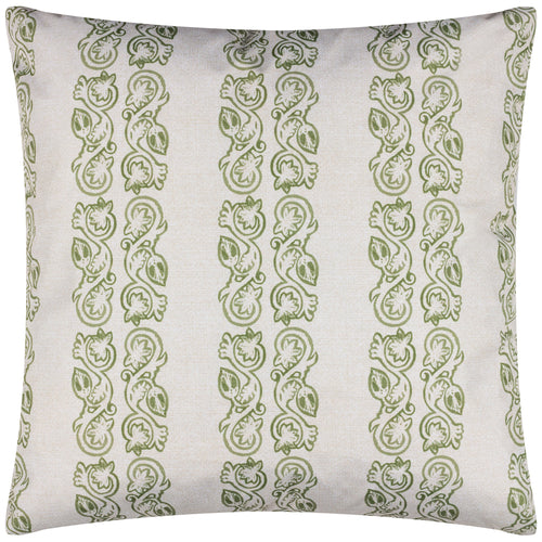 Abstract Green Cushions - Kalindi Stripe Outdoor Cushion Cover Olive Paoletti