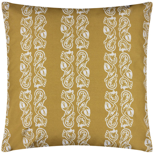 Abstract Yellow Cushions - Kalindi Stripe Outdoor Cushion Cover Saffron Paoletti