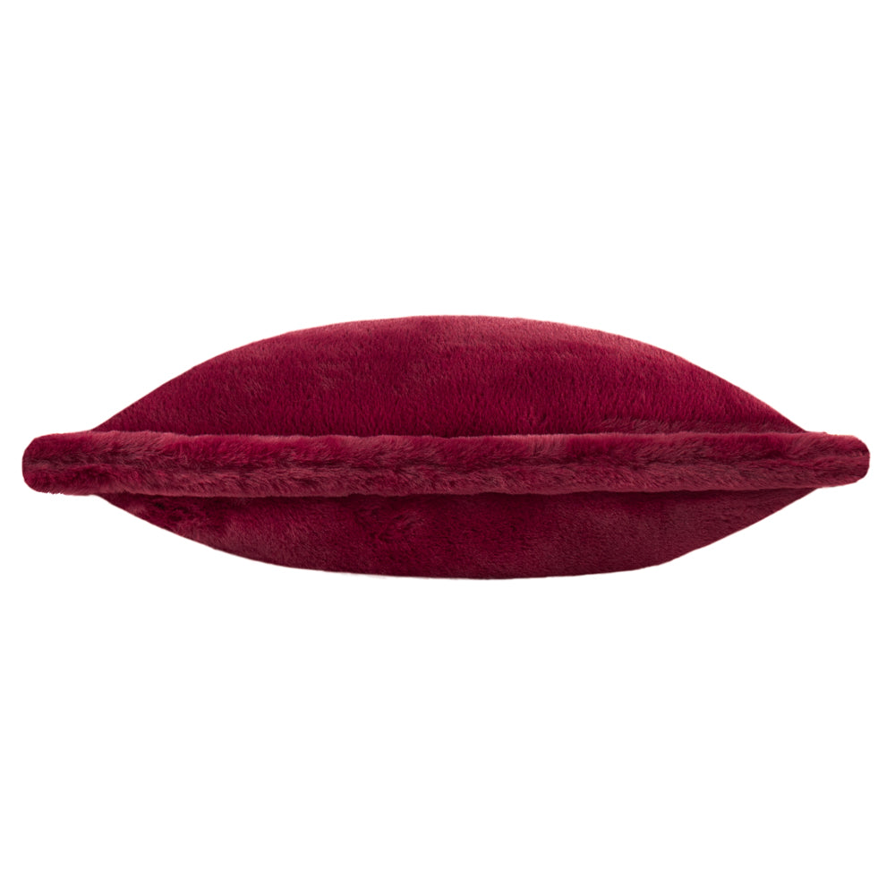 Kallu Faux Fur Cushion Berry