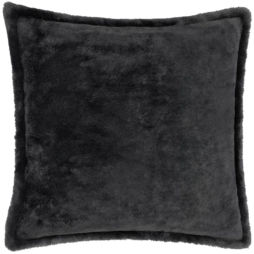 Kallu Faux Fur Cushion Black