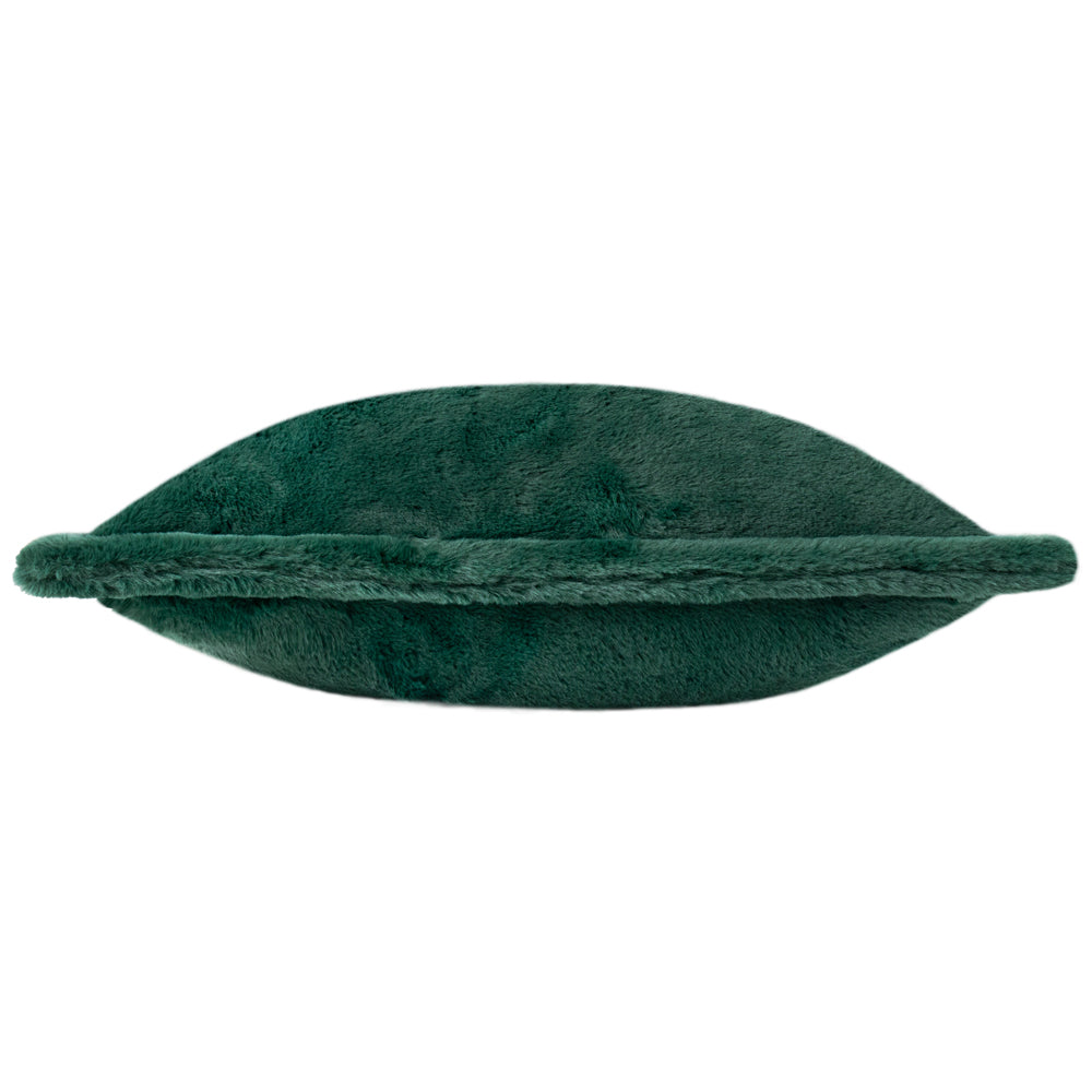 Kallu Faux Fur Cushion Needle Green