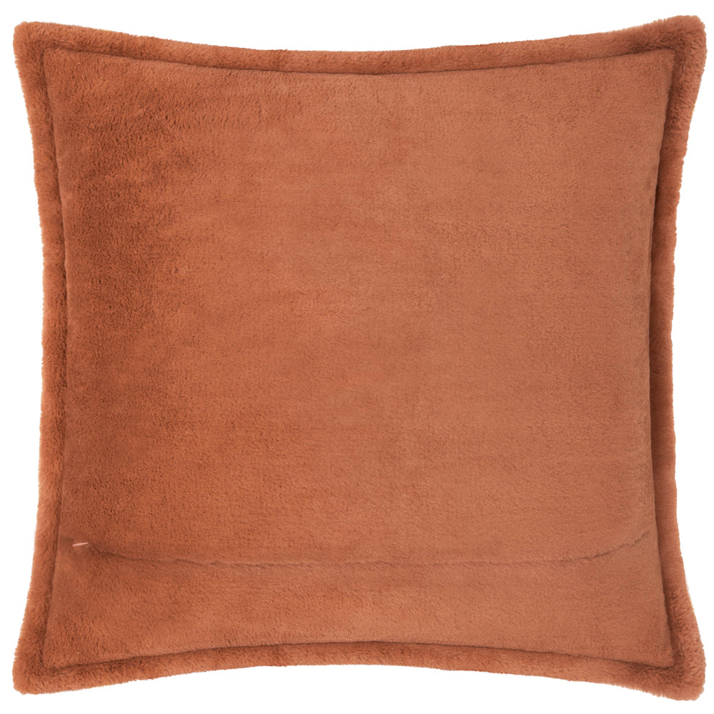 Kallu Faux Fur Cushion Rust
