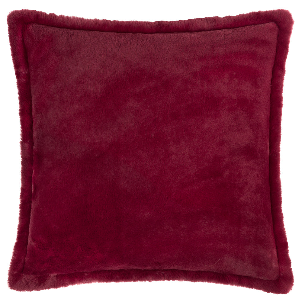 Kallu Faux Fur Cushion Berry