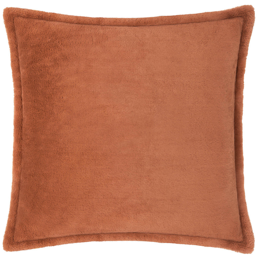 Kallu Faux Fur Cushion Rust