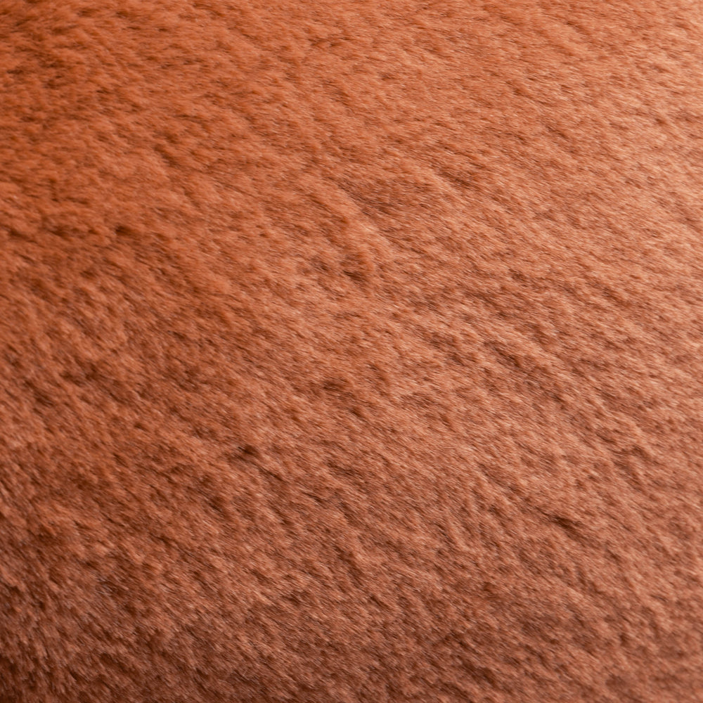 Kallu Faux Fur Cushion Rust