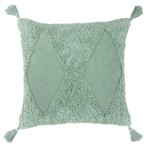 Global Green Cushions - Kantha Tufted Diamond Cushion Cover Eucalyptus furn.