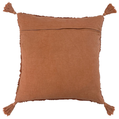 Global Orange Cushions - Kantha Tufted Diamond Cushion Cover Rust furn.