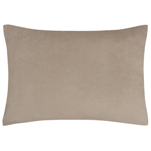 Geometric Beige Cushions - Keela Cut Velvet Cushion Cover Natural Paoletti