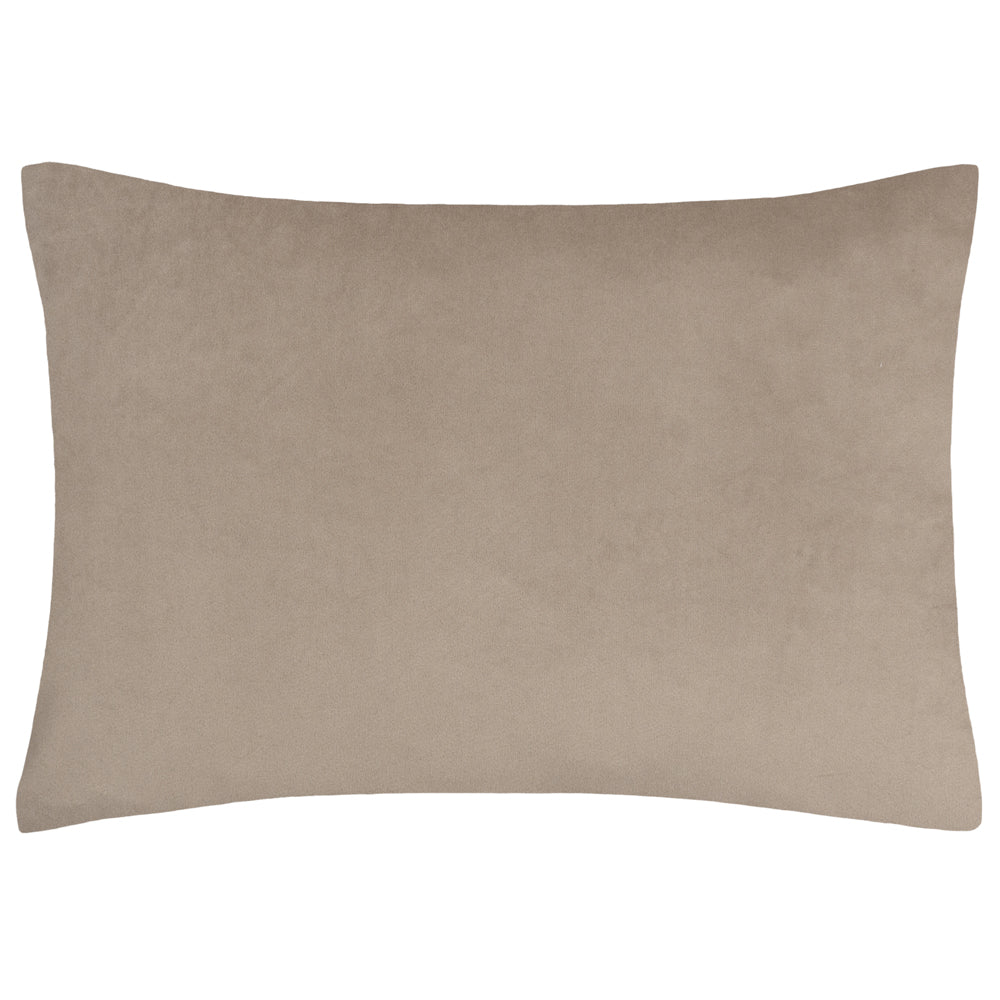 Keela Cut Velvet Cushion Natural