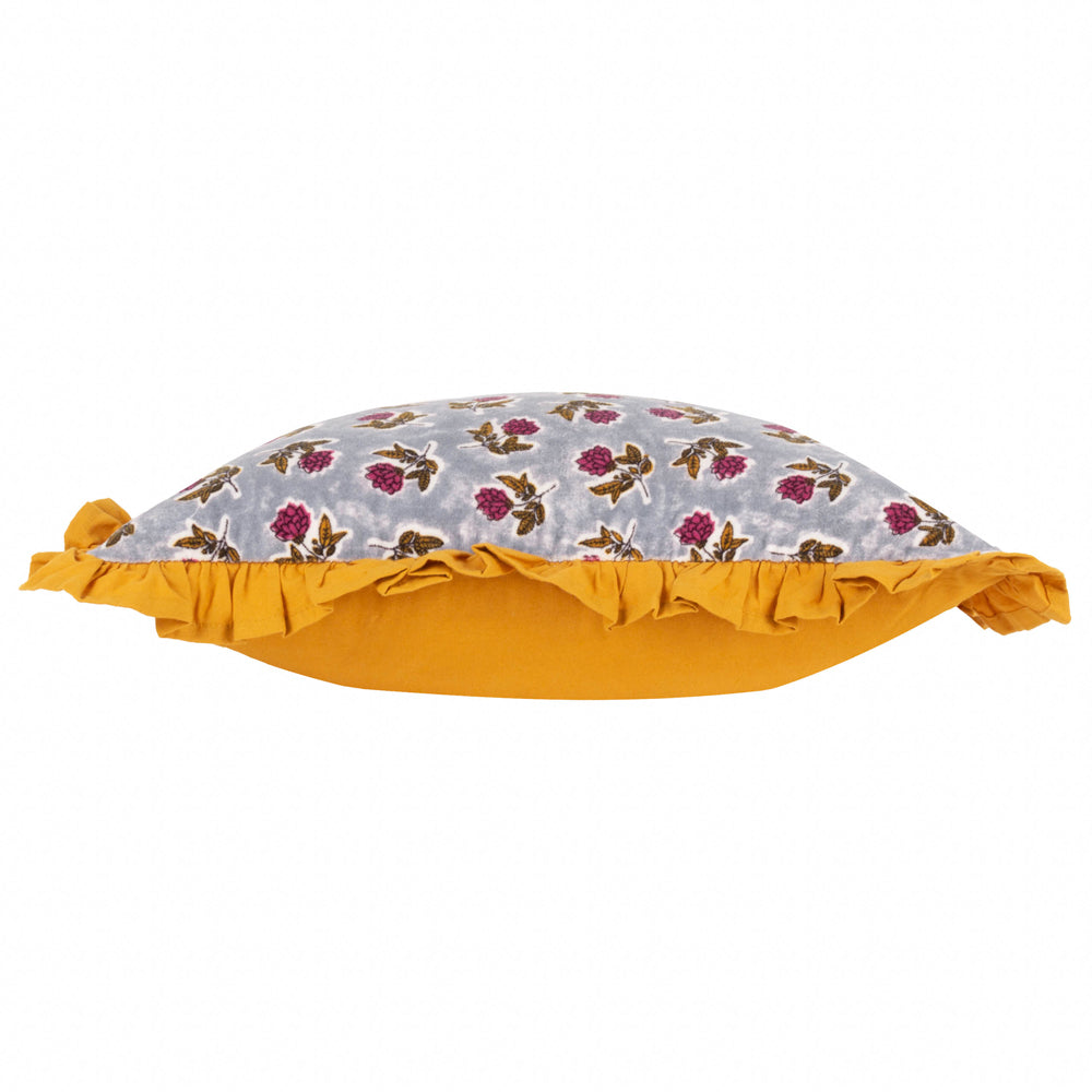 Kemble Printed Cushion Delph Blue/Gold