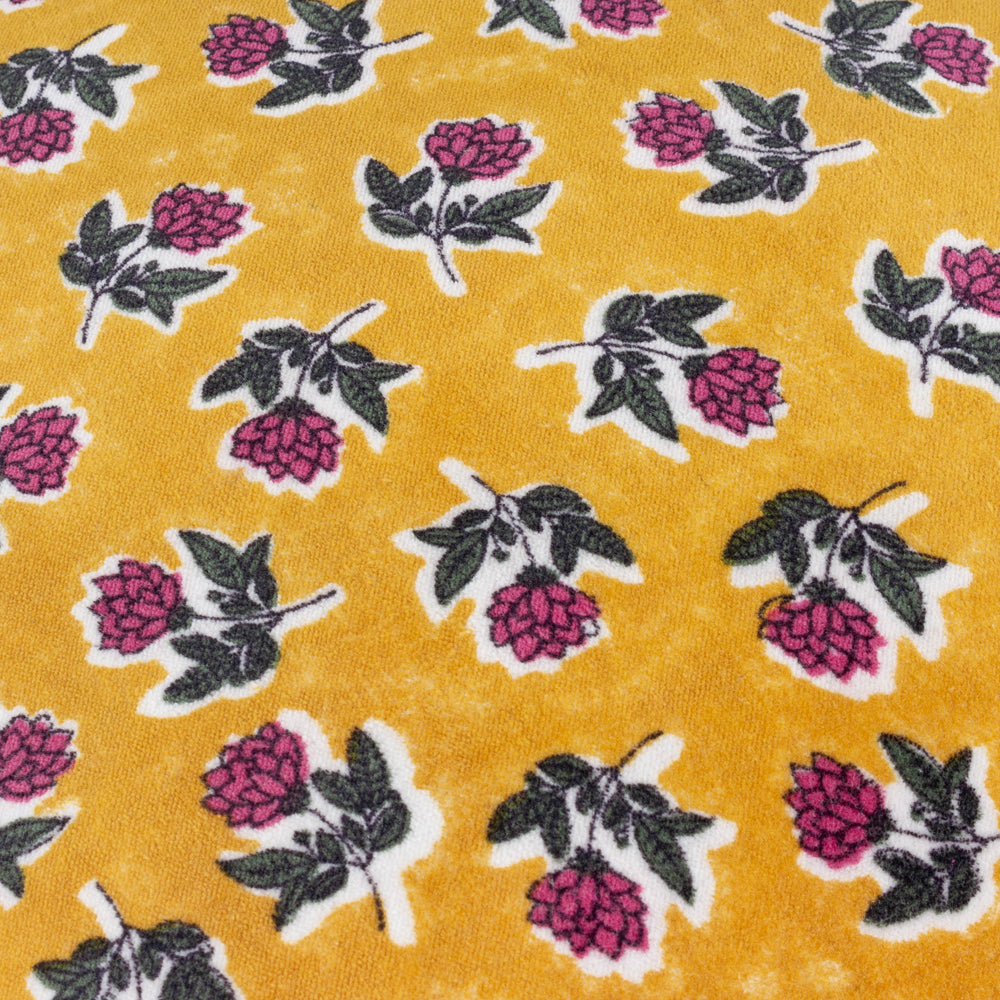Kemble Printed Cushion Gold/Hunter Green