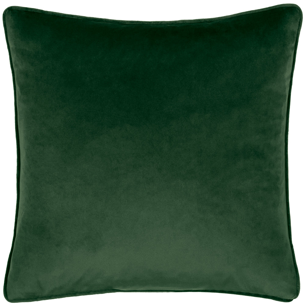 Kielder Forest Printed Velvet Cushion Kahki