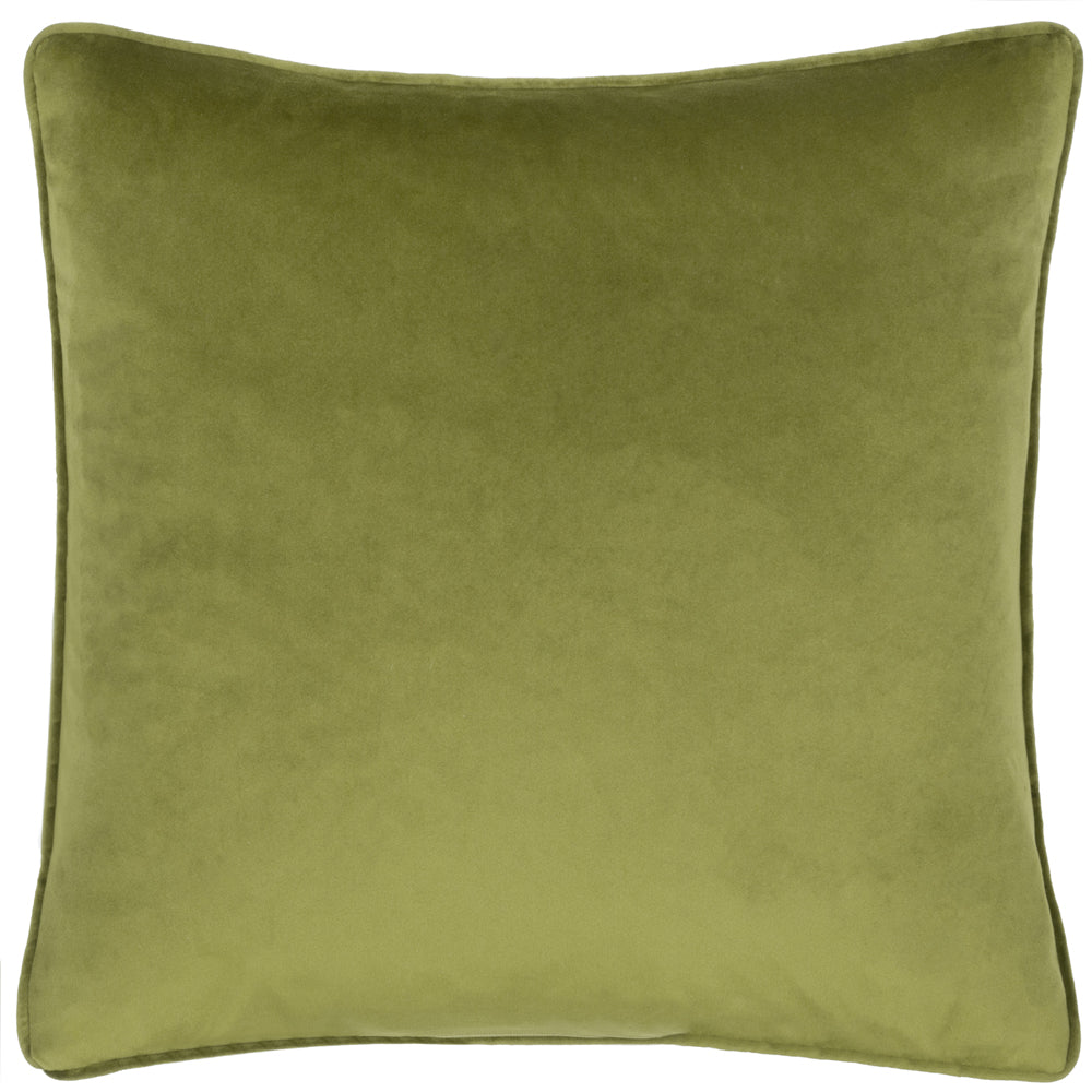 Kielder Forest Sherwood Printed Velvet Cushion Cream